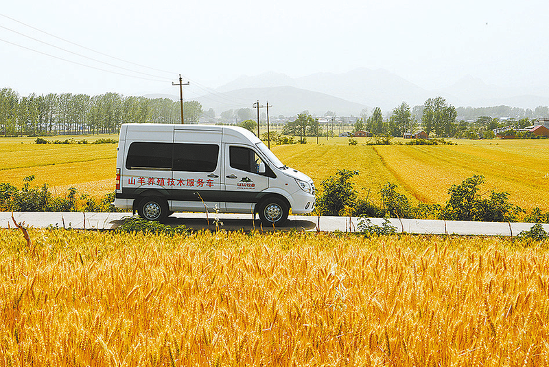 山羊养殖技术服务车穿行广袤乡野(图1)