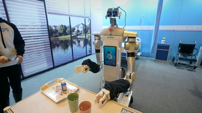 九游体育科技：硅谷还在「卷PPT」中国机器人大军上岗！看呆歪果仁(图16)