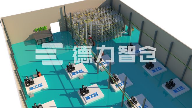 德力智仓：为机械制造行业提供全链路自动化立体仓库解决方案！(图4)